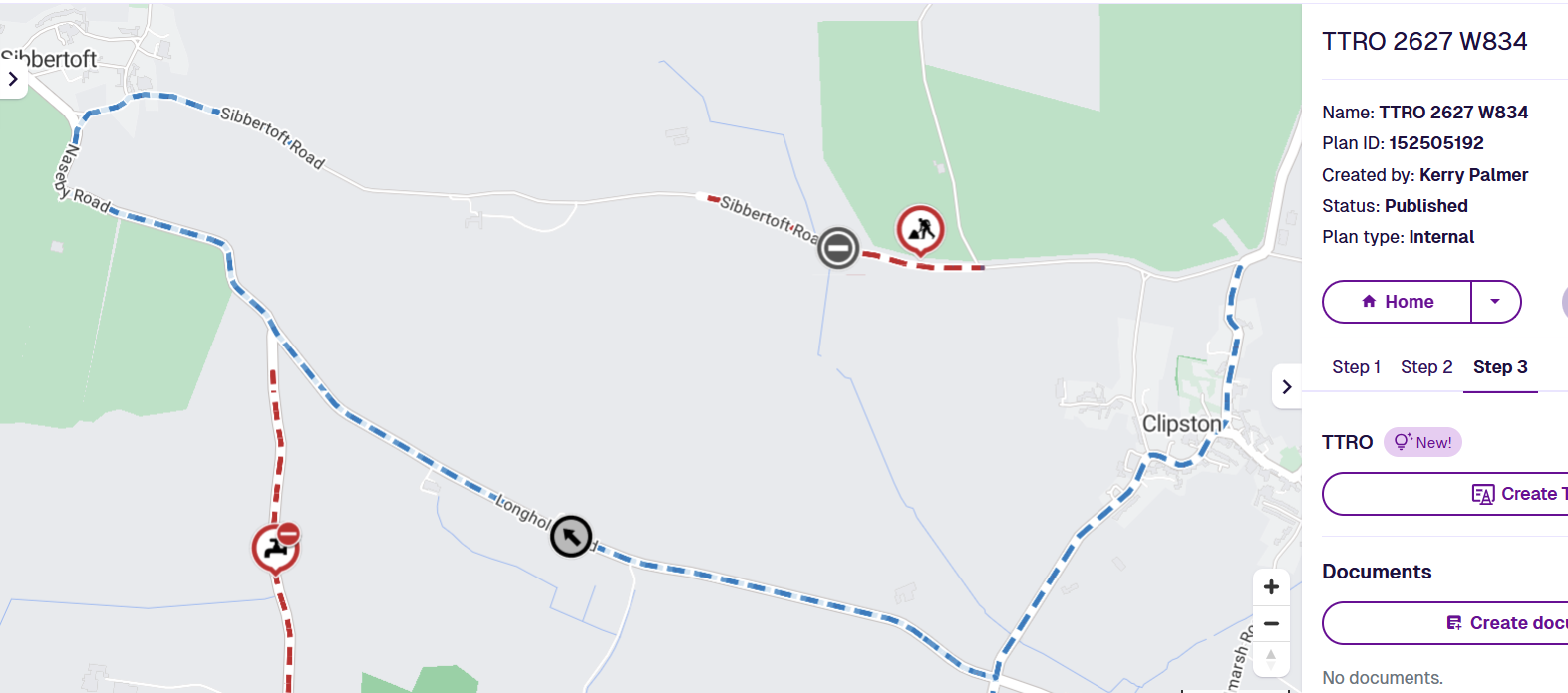 Part of Sibbertoft Road will be closed 29th September